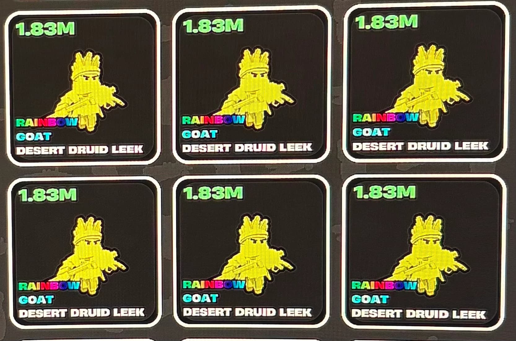 Fortnite fruits v brainrot rainbow druids 1.83m